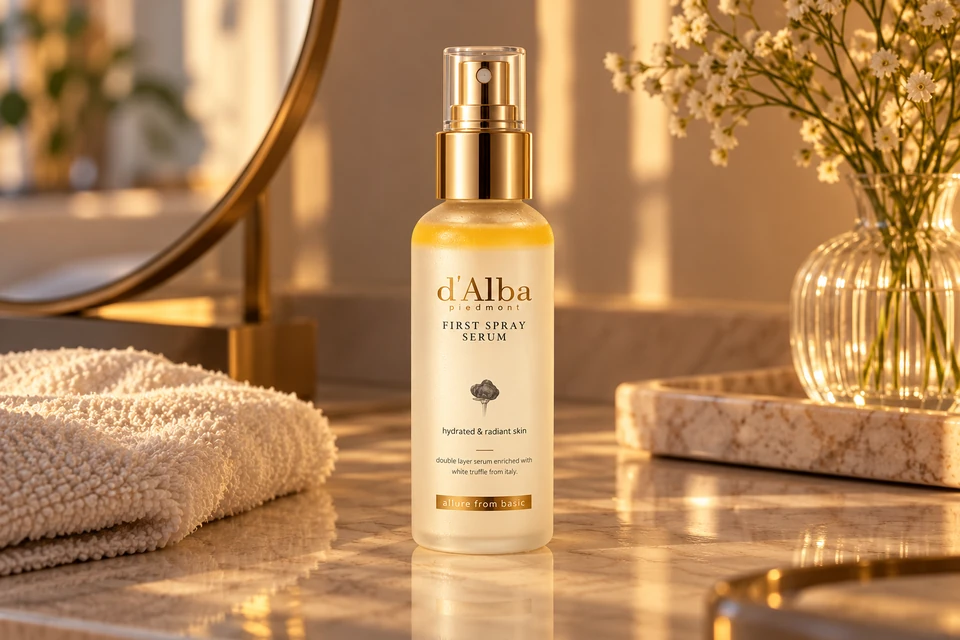d’Alba White Truffle First Spray Serum 100 ml — en el tocador