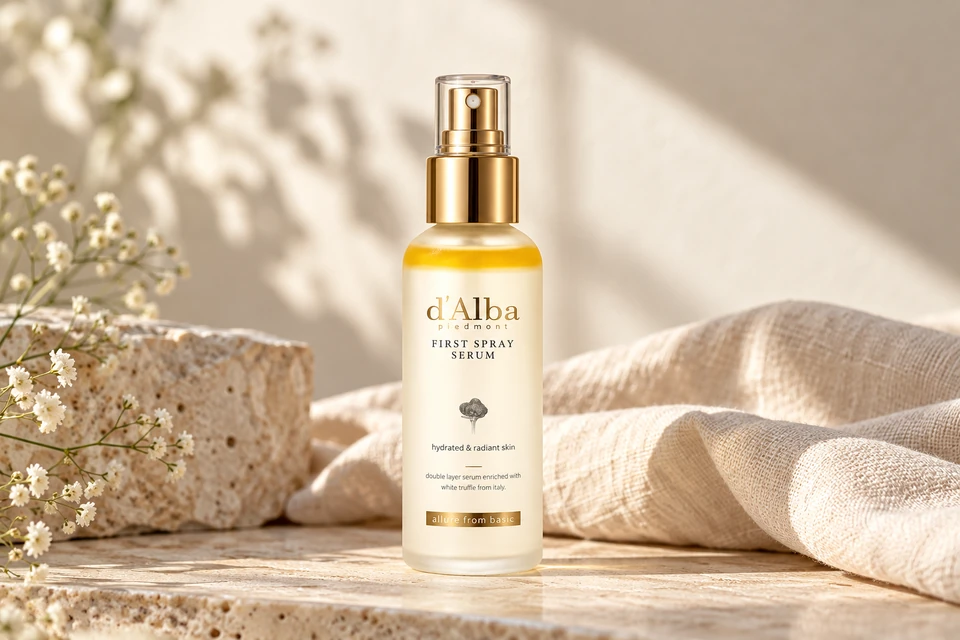 d’Alba White Truffle First Spray Serum 100 ml — detalle del envase