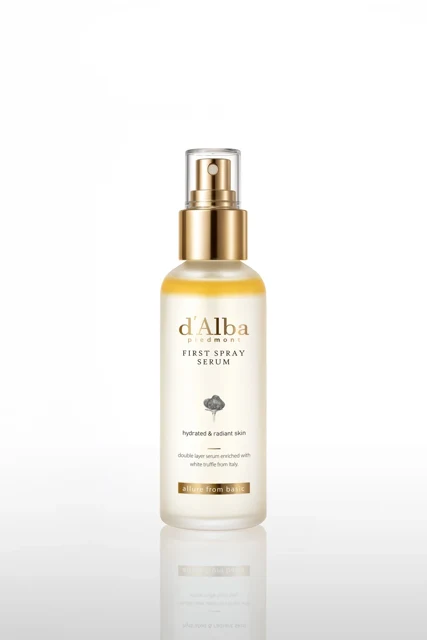 d’Alba White Truffle First Spray Serum 50 ml — Otra vista de la presentación publicada por el fabricante.